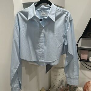Aritzia, cropped classic button-down top, excellent condition, Sunday Best